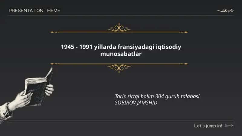 Fransiyadagi iqtisodiy munosabatlar 1