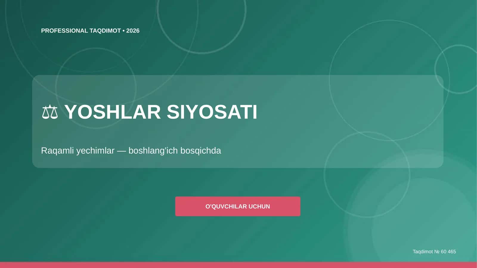 Yoslar siyosati: raqamli yechimlar 1