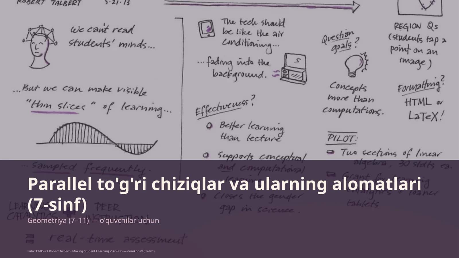 Parallel to'g'ri chiziqlar va ularning alomatlari (7-sinf) 1