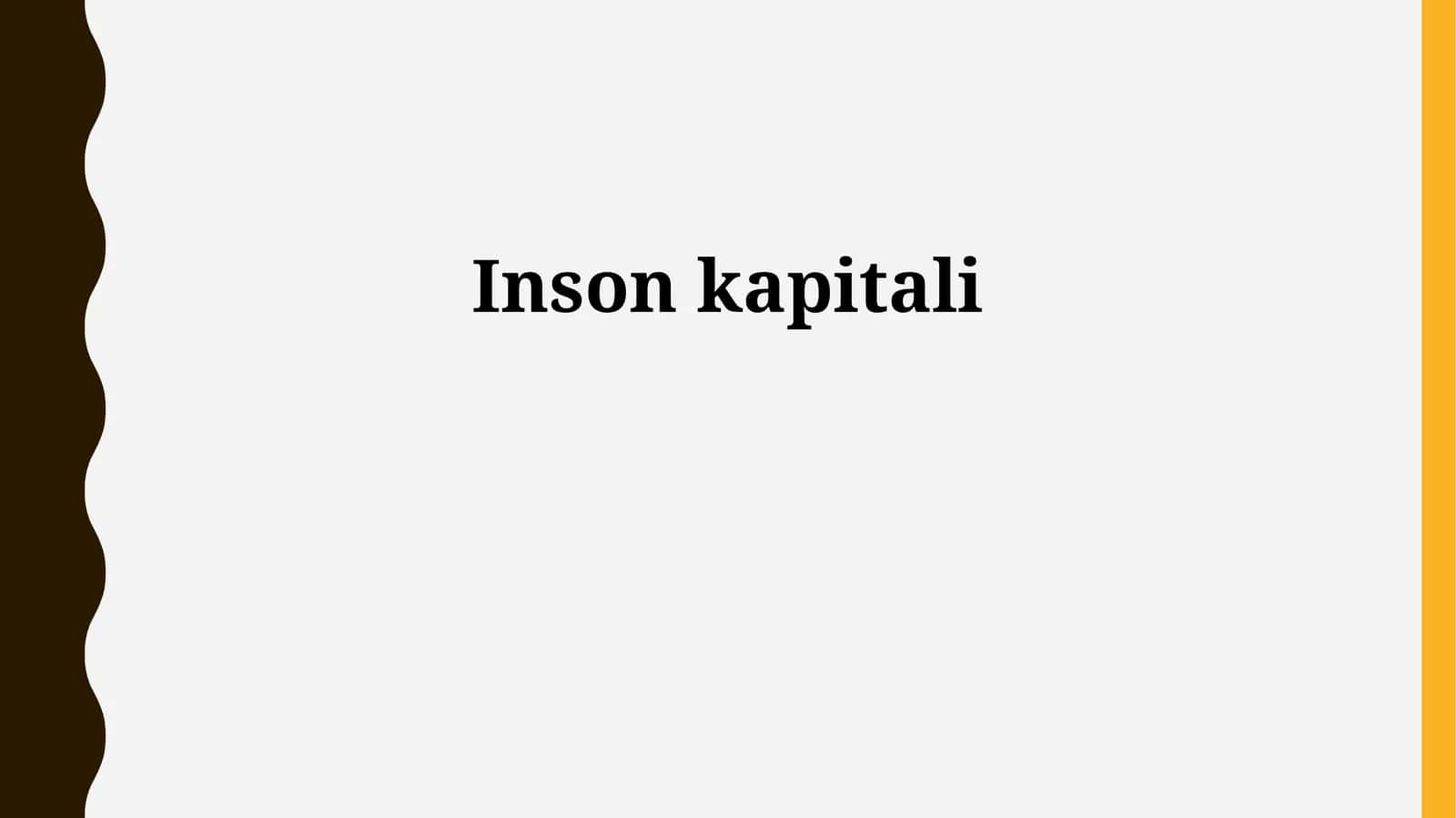 Inson kapitali 1