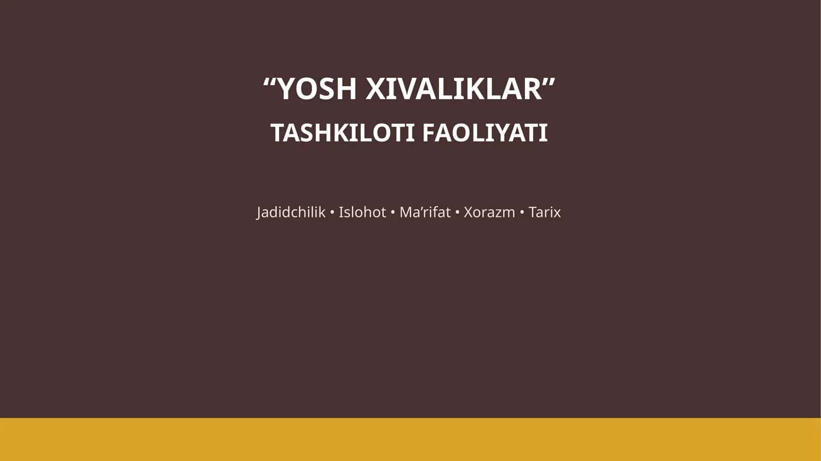 YOSH XIVALIKLAR 1