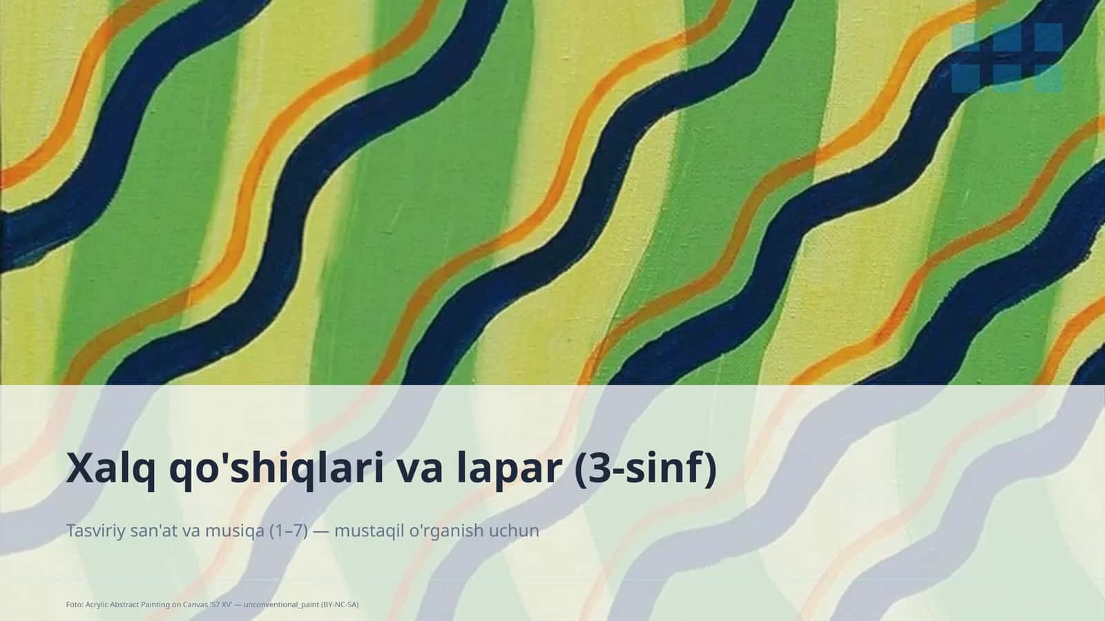 Xalq qo'shiqlari va lapar (3-sinf) 1