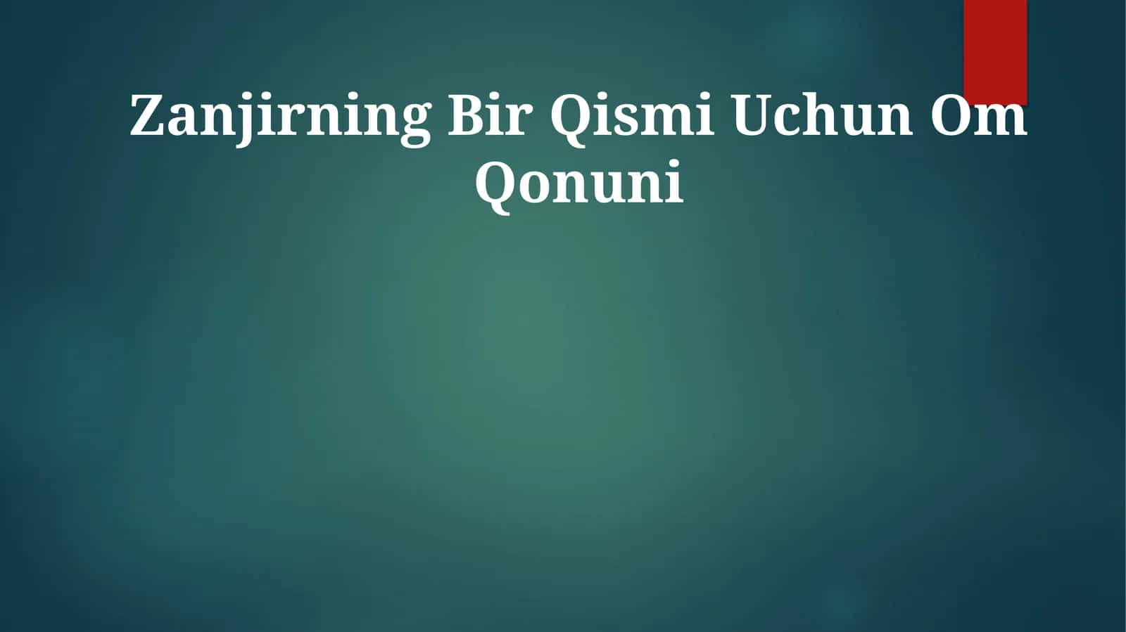 Om Qonuni 1