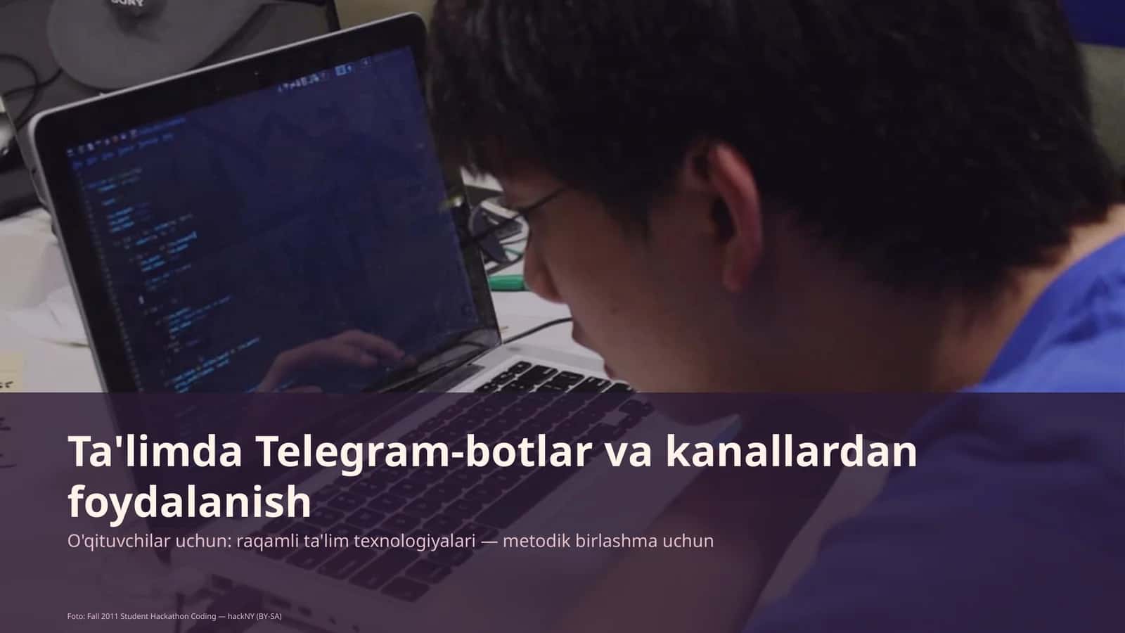 Ta'limda Telegram-botlar va kanallardan foydalanish 1
