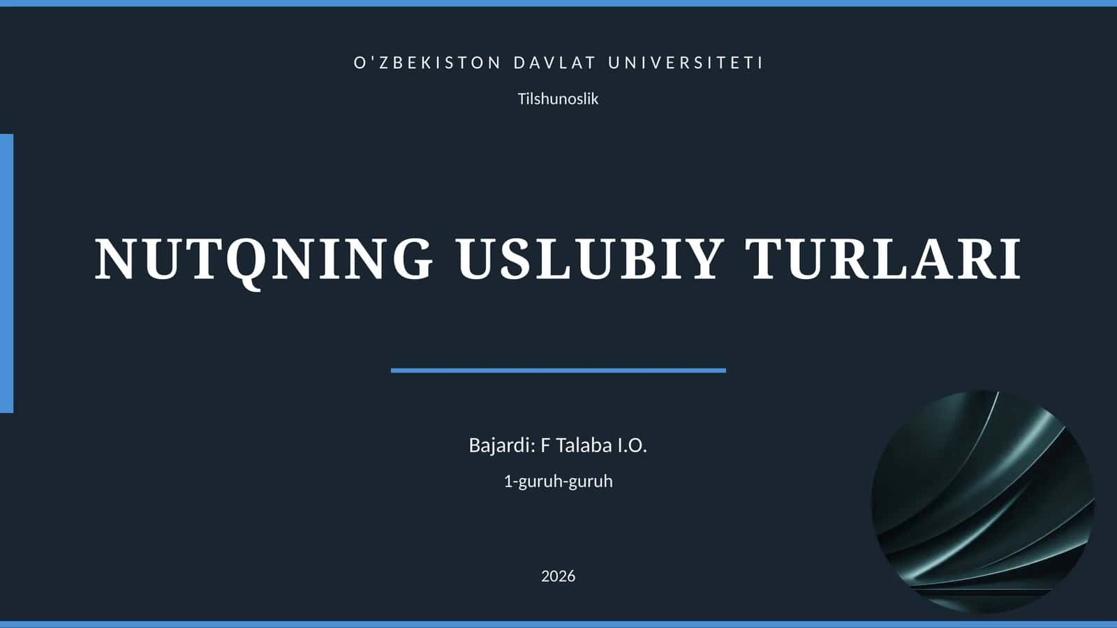 NUTQNING USLUBIY TURLARI 1