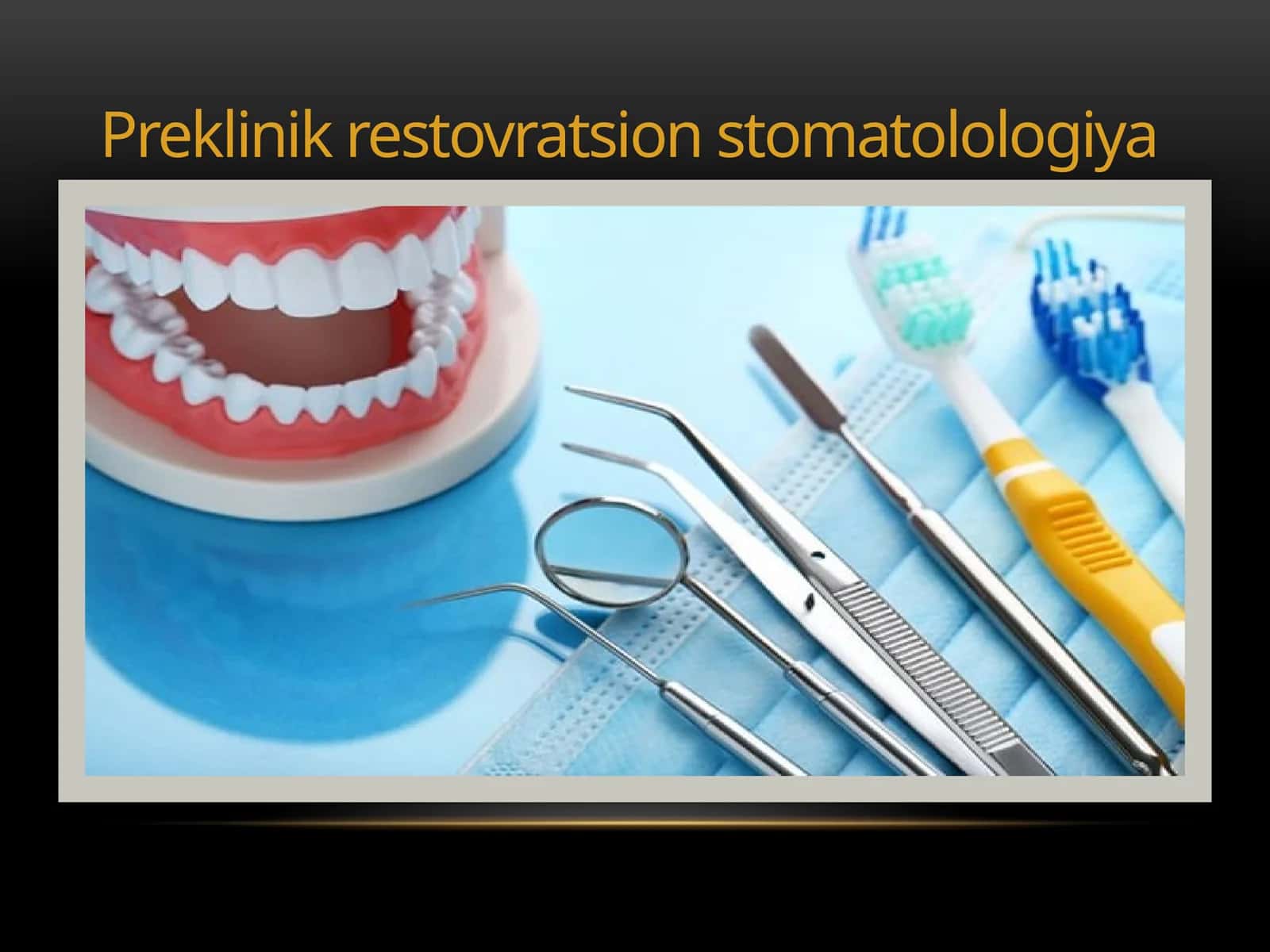 Preklinik restovratsion stomatologiya 1