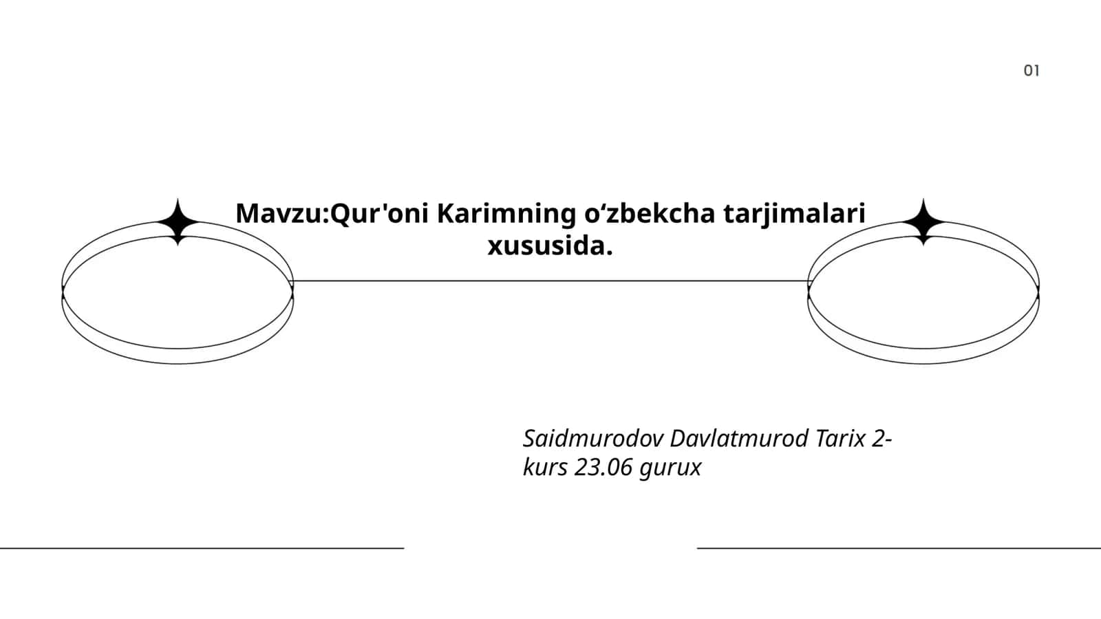 Qur'oni Karimning oʻzbekcha tarjimalari 1