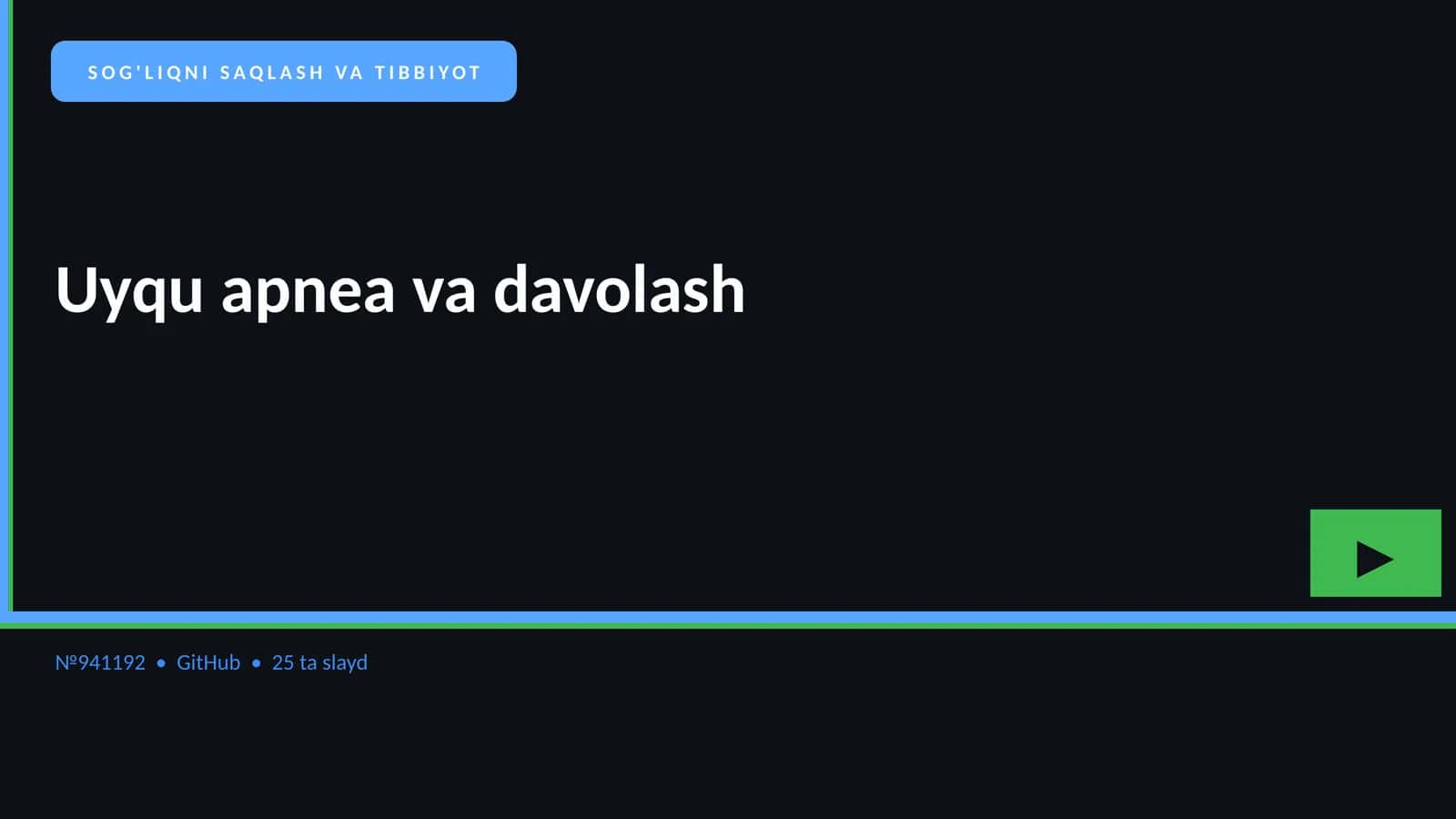 Uyqu apnea va davolash 1