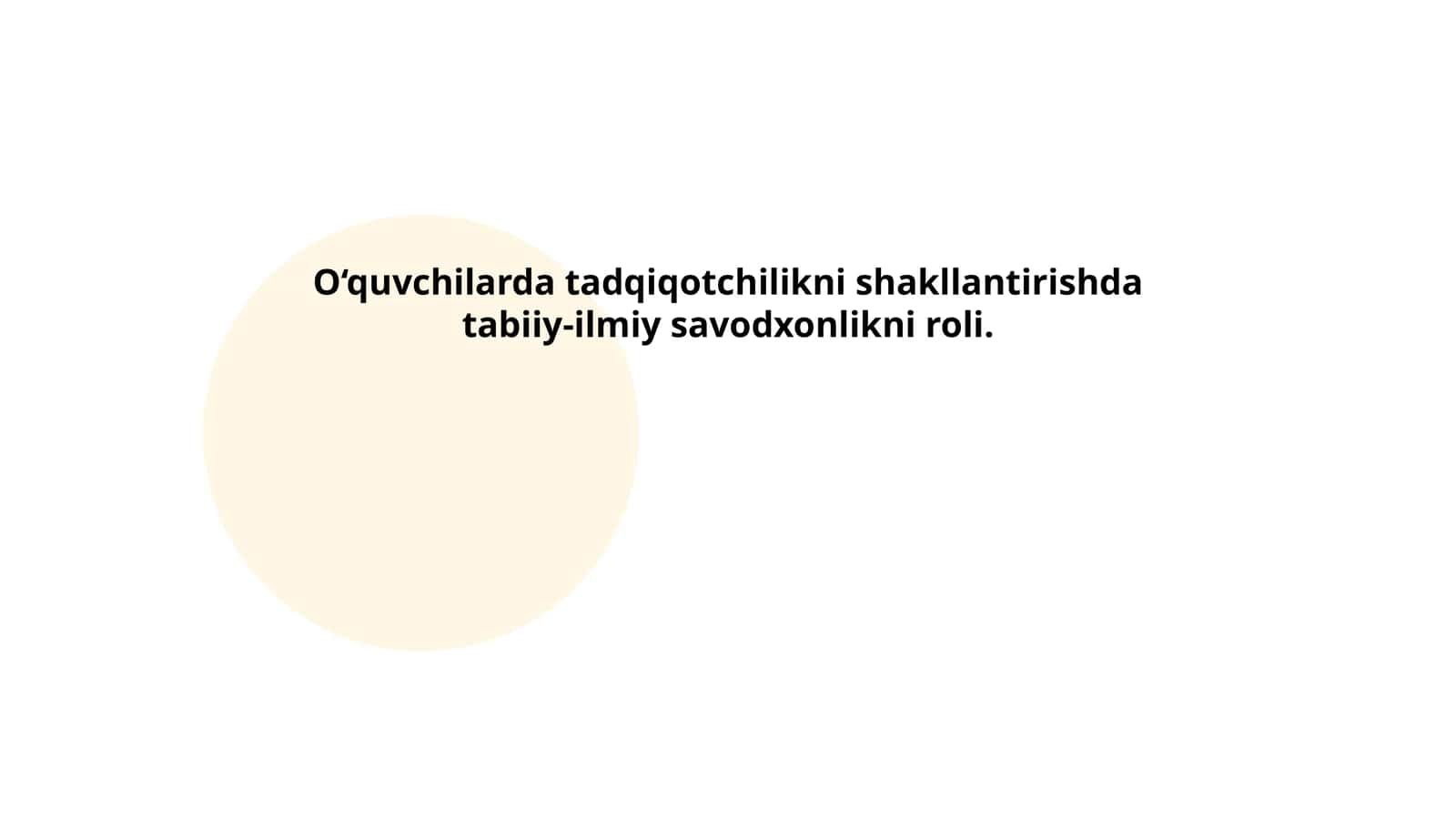 Tabiiy-ilmiy savodxonlik nima? 1