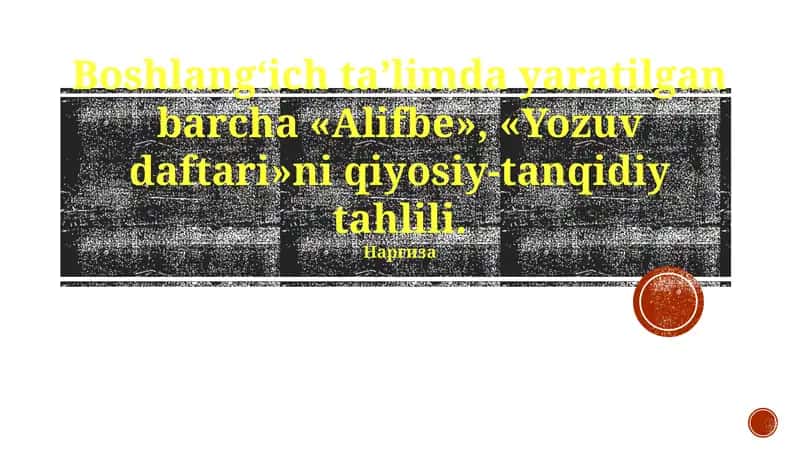 "Alifbe va Yozuv Daftari" 1
