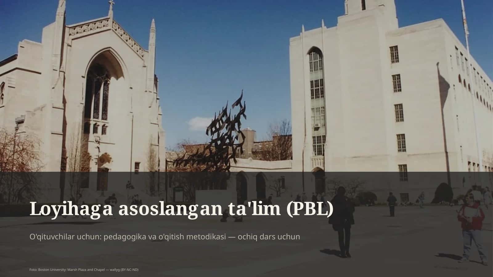 Loyihaga asoslangan ta'lim (PBL) 1