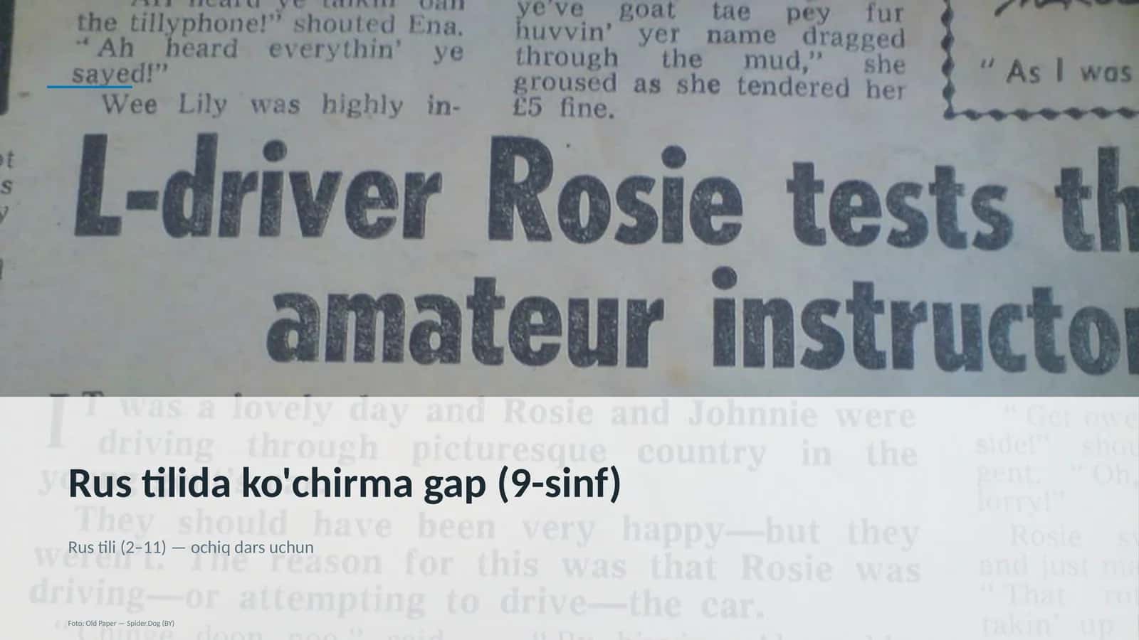 Rus tilida ko'chirma gap (9-sinf) 1