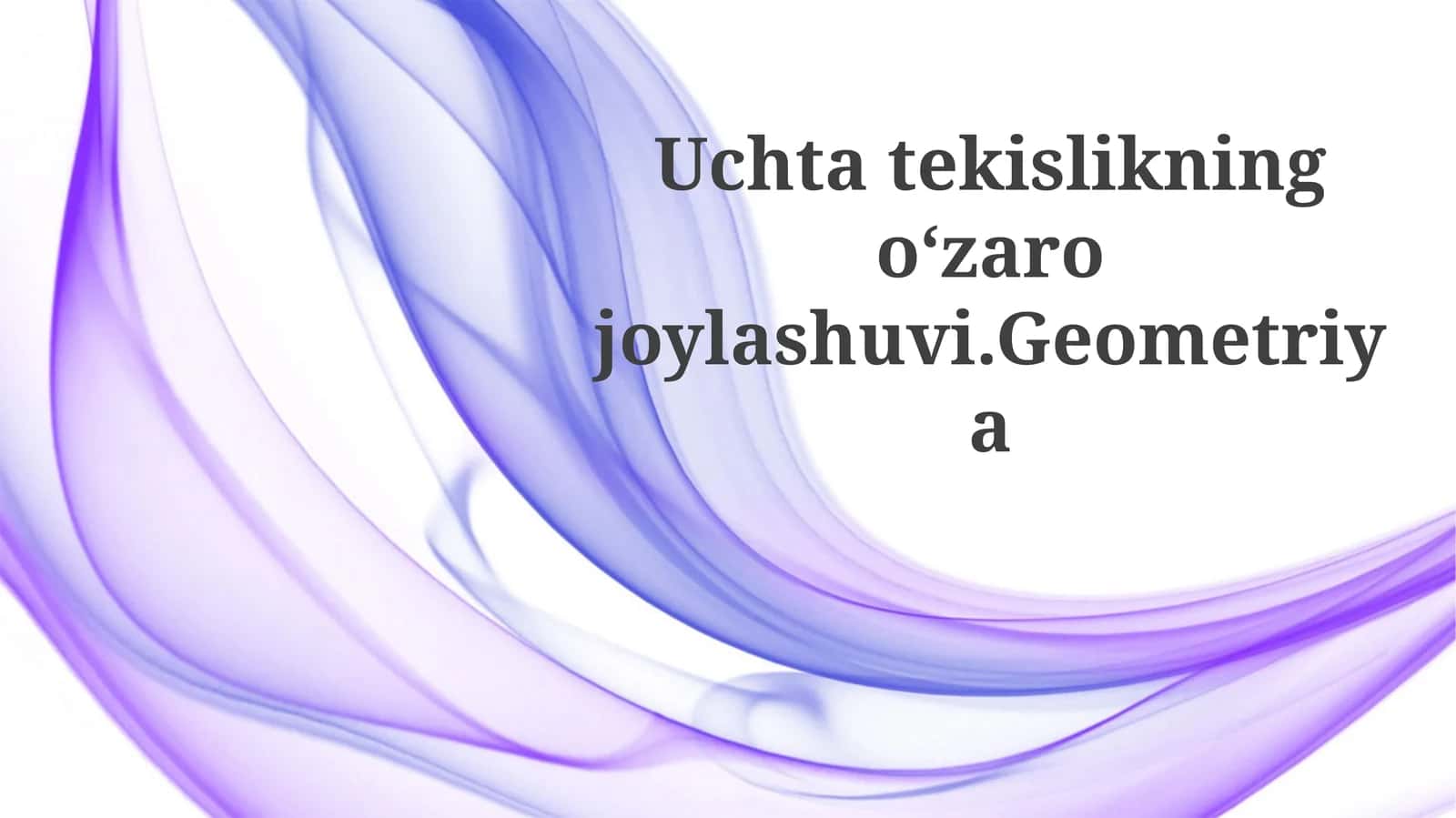 Geometriya 1