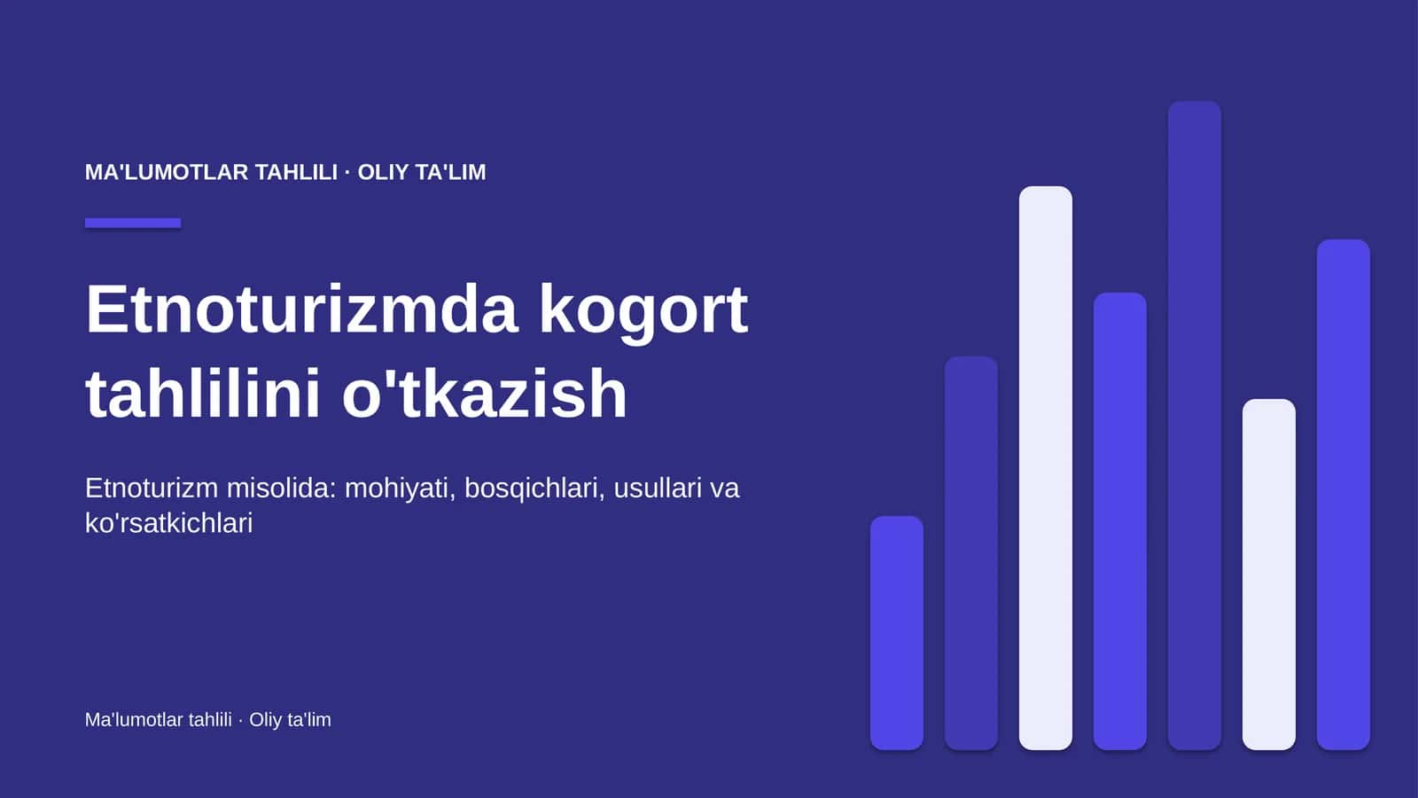 etnoturizmda kogort tahlilini o'tkazish 8724 1