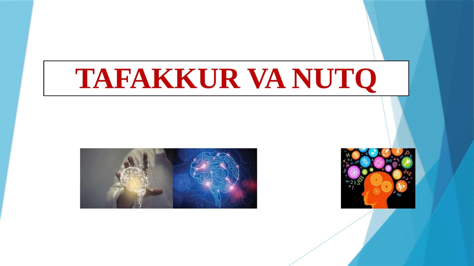 TAFAKKUR VA NUTQ 1