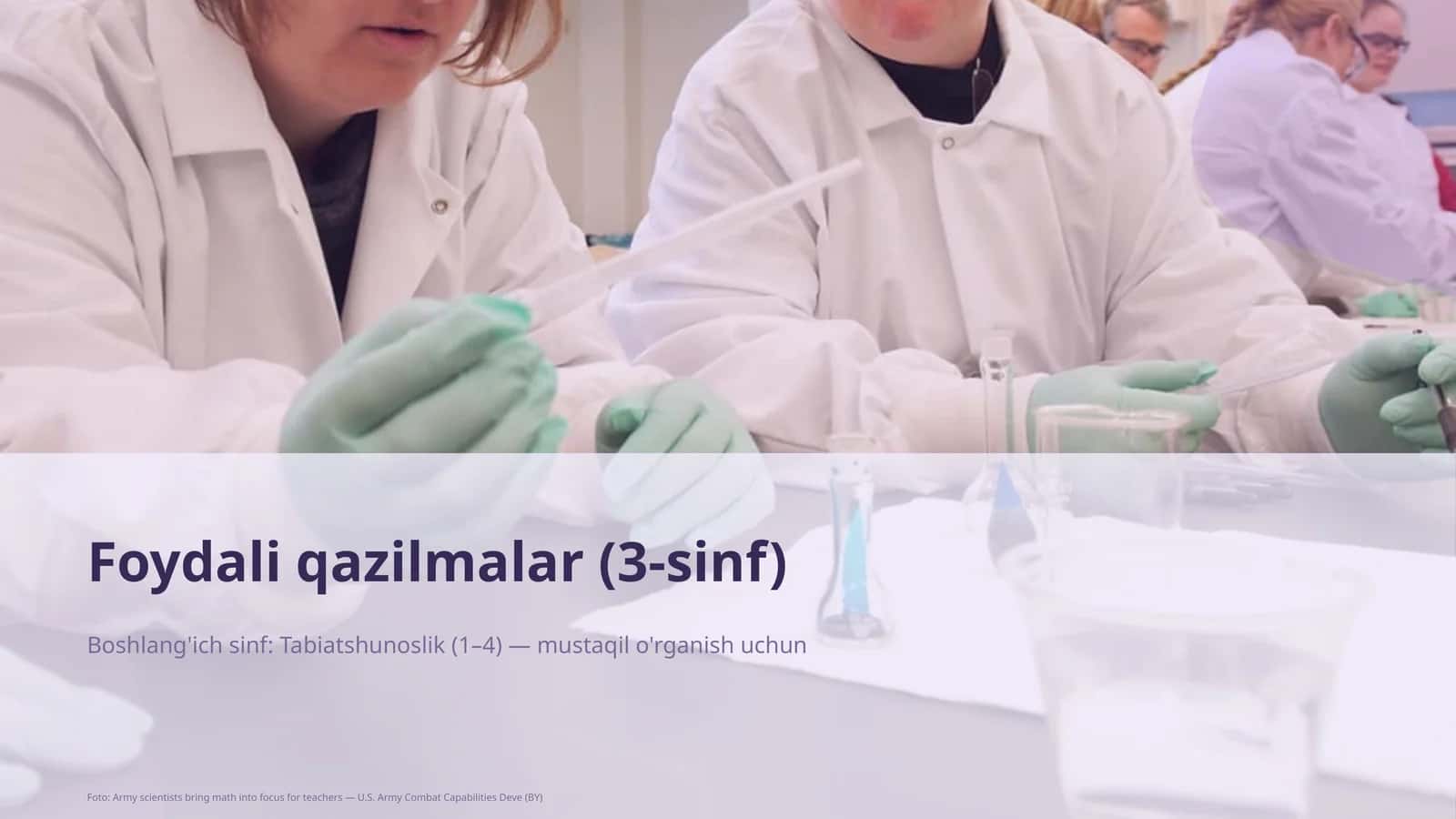 Foydali qazilmalar (3-sinf) 1