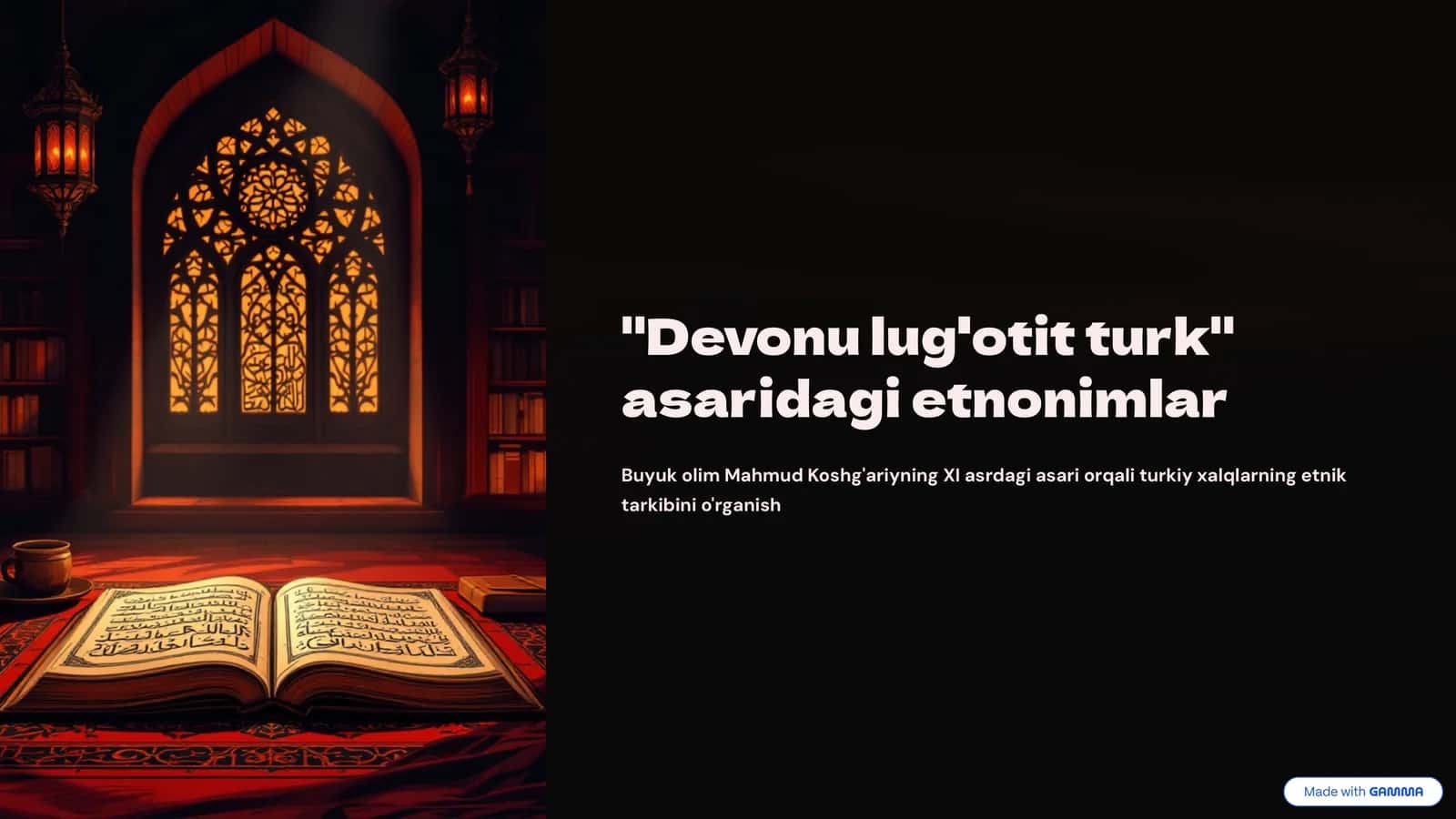 ,,Devonu-lugotit-turk'' asaridagi etnonimlar 1