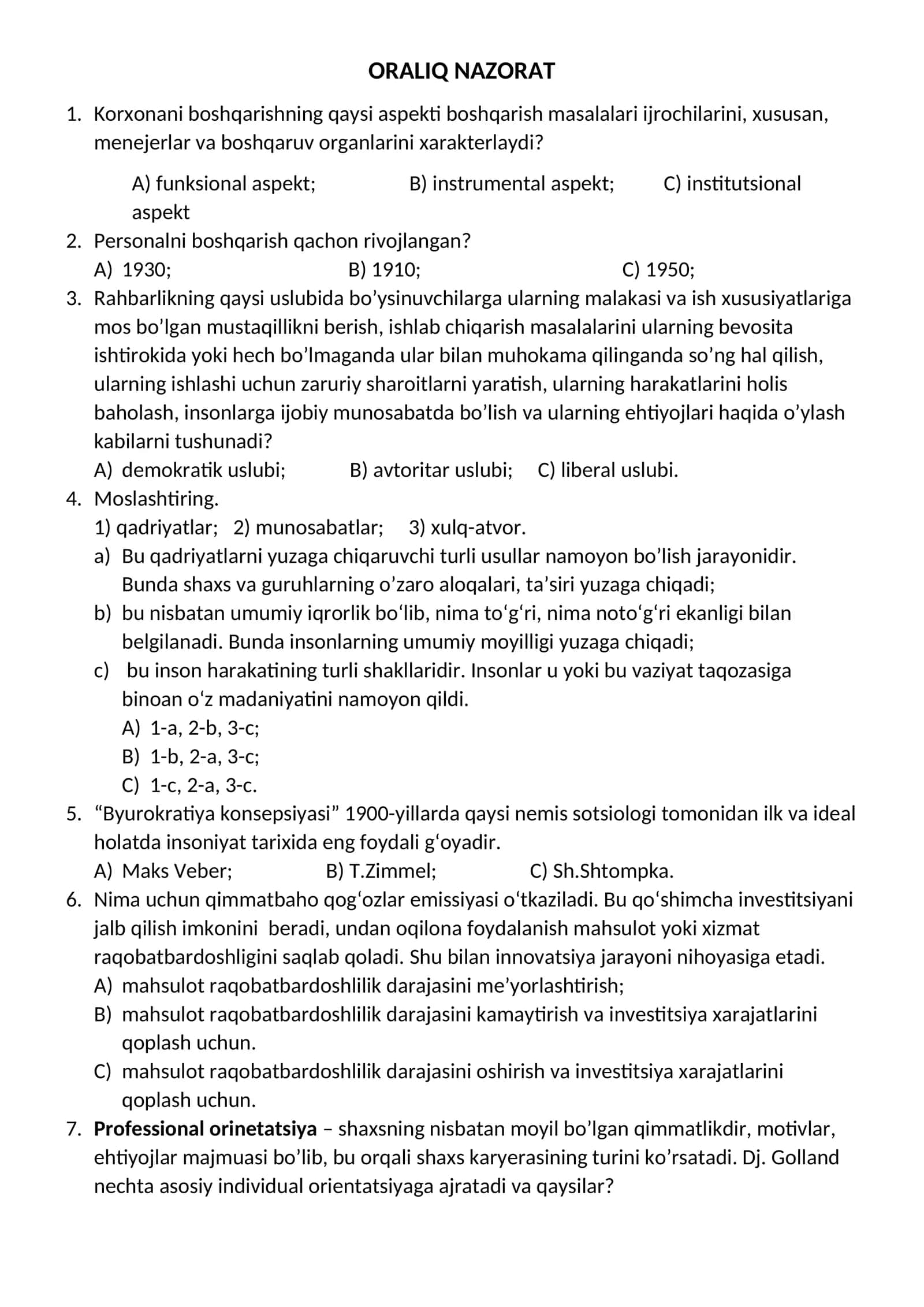 ORALIQ NAZORAT 1