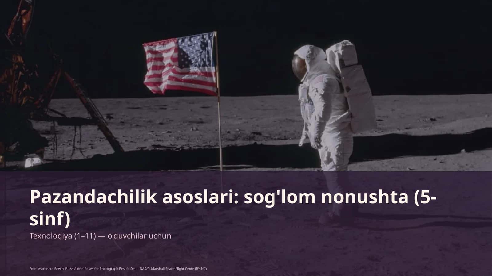 Pazandachilik asoslari: sog'lom nonushta (5-sinf) 1