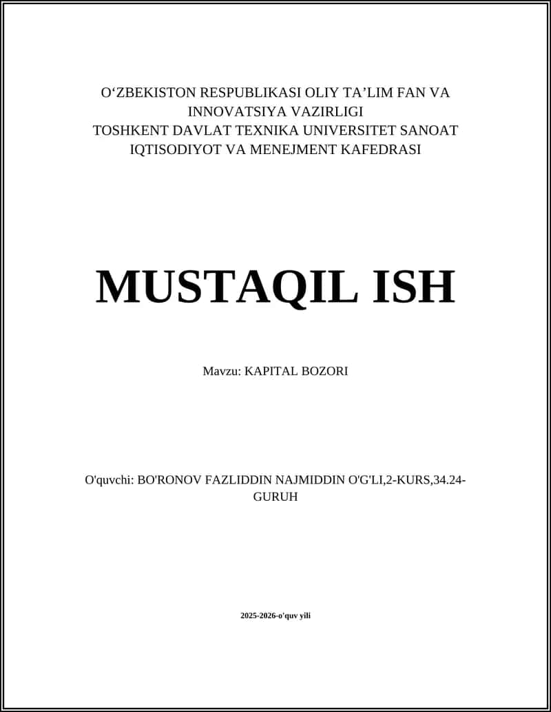 KAPITAL BOZORI 1