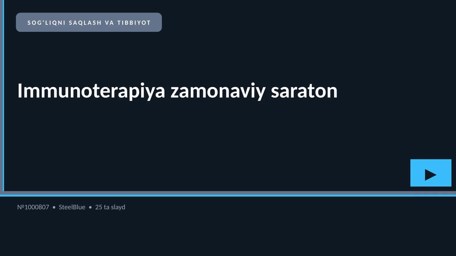 Immunoterapiya zamonaviy saraton 1