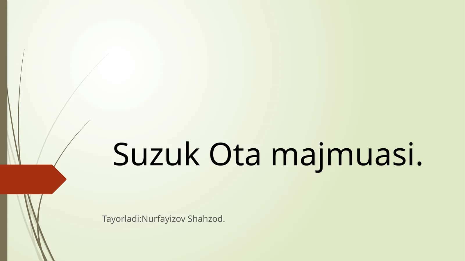 Suzuk Ota majmuasi 1