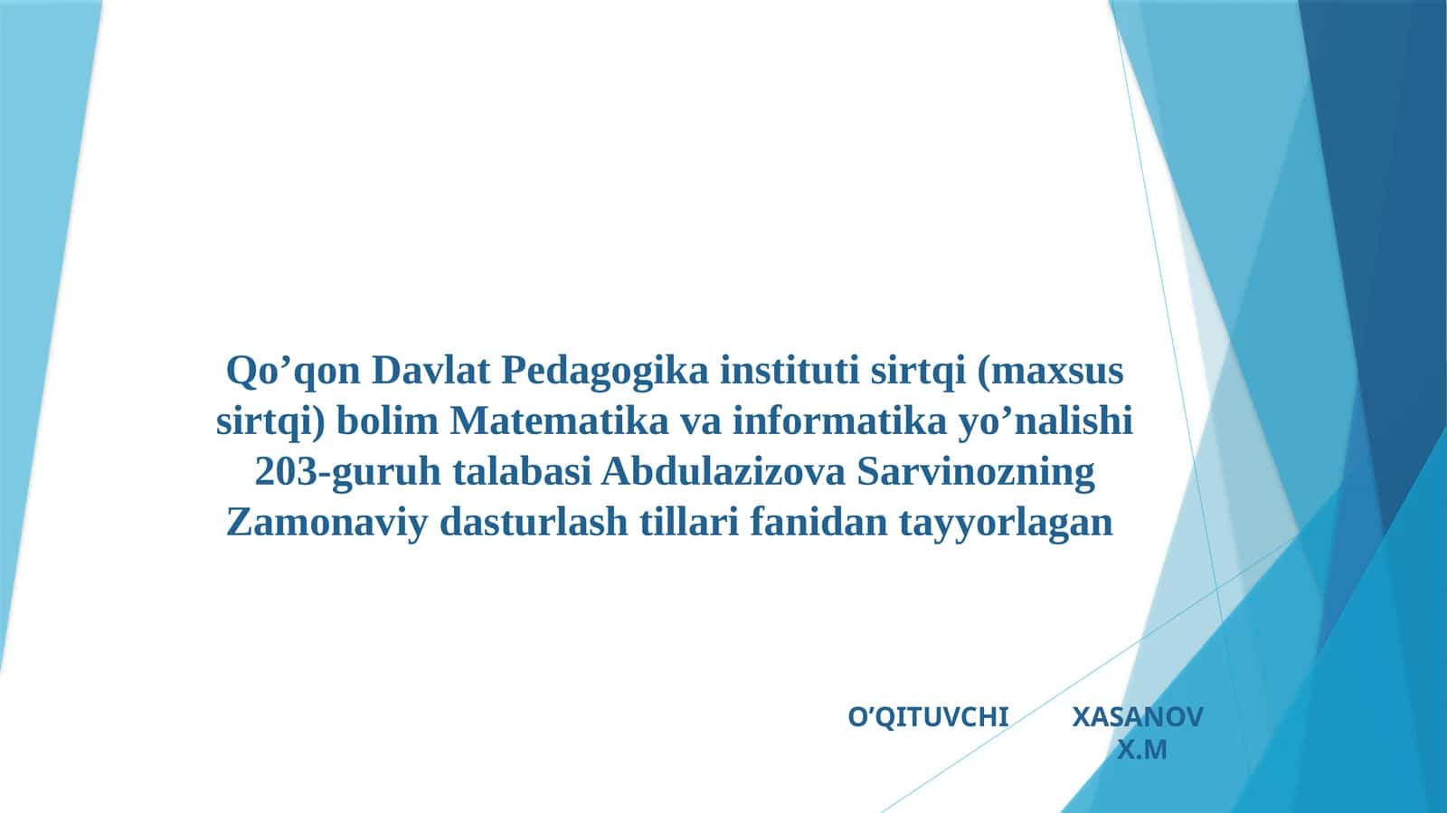 Interpretatorlar va kompilyatorlar 1