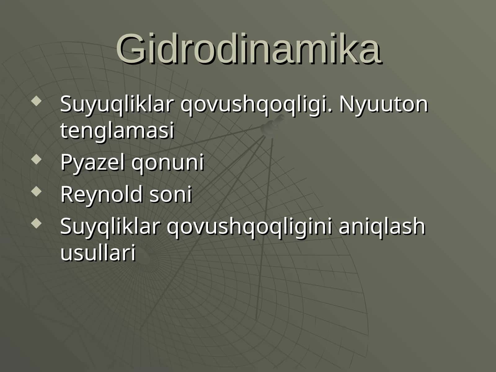 Gidrodinamika 1
