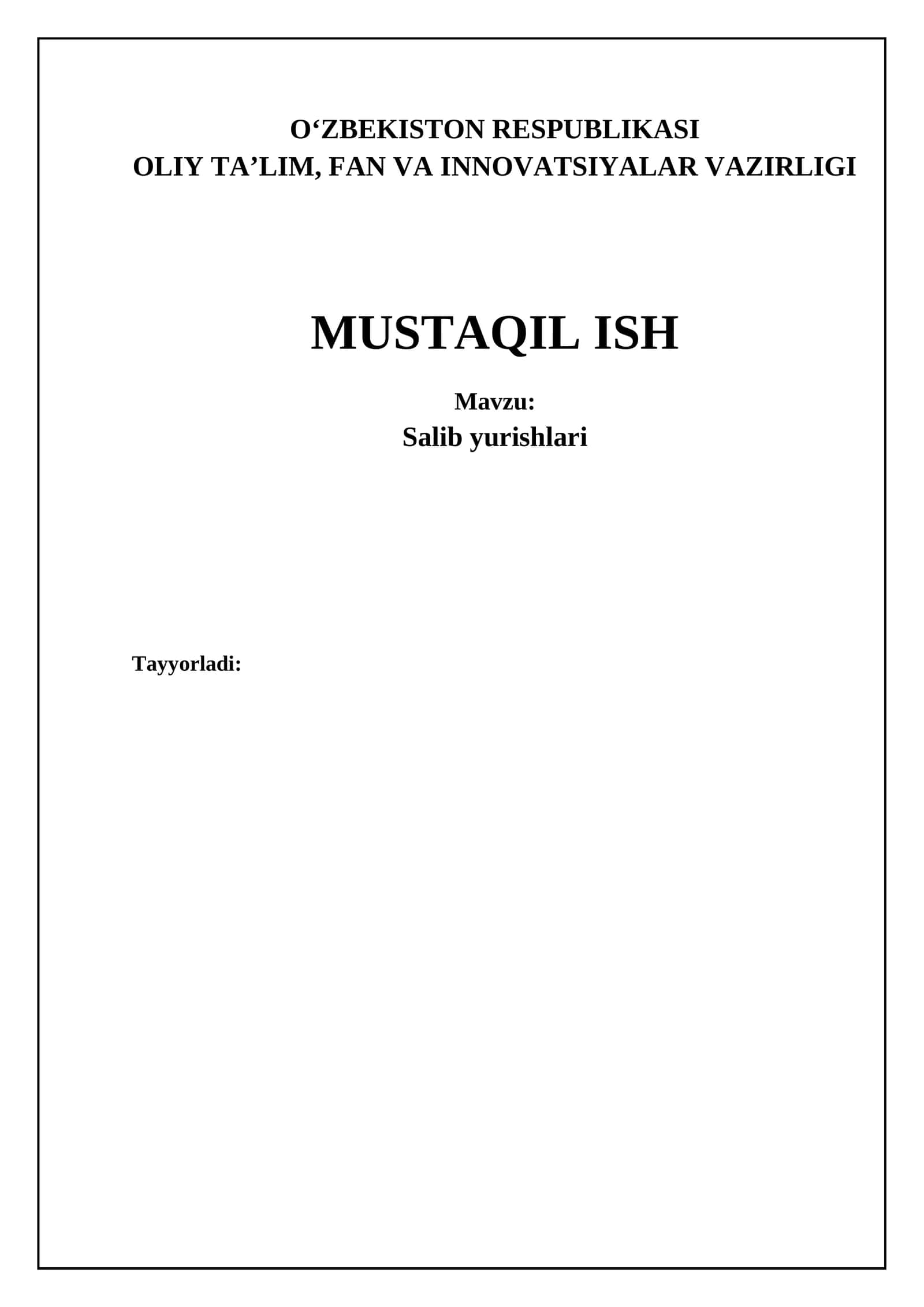 Salib Yurishlari 1