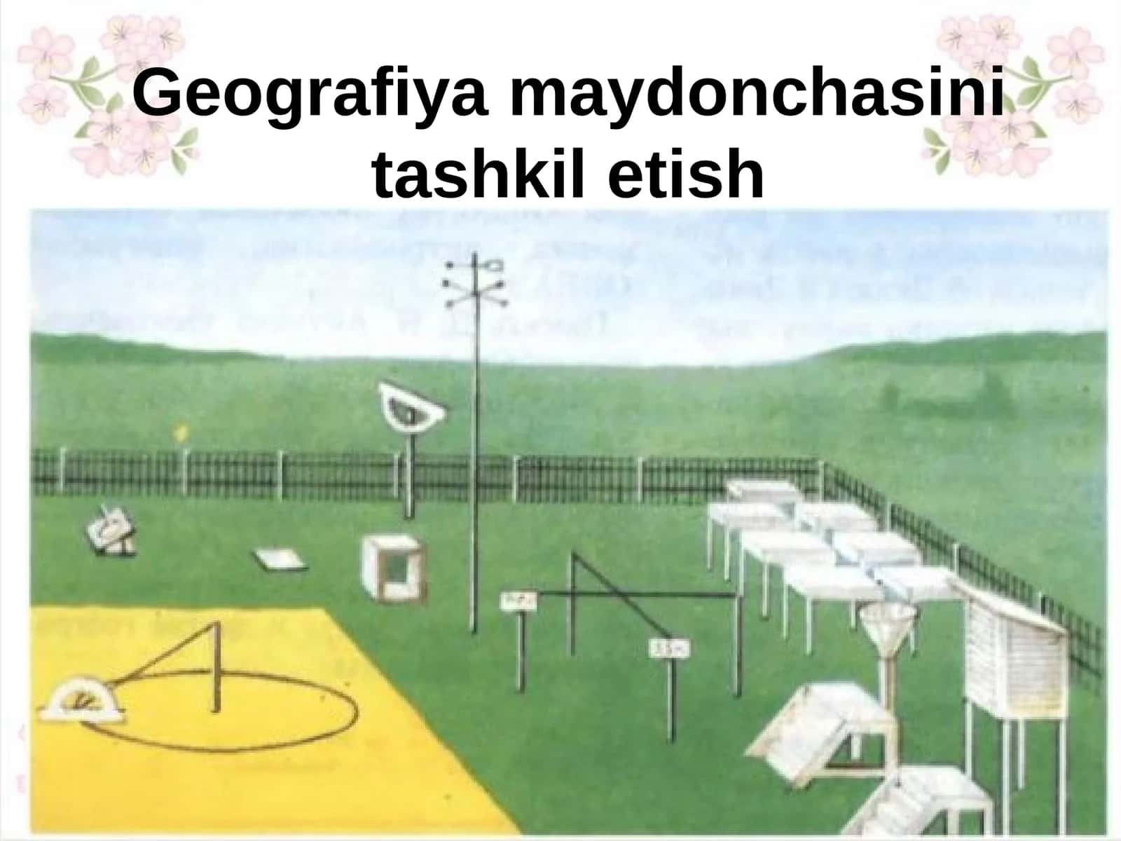 Geografiya maydonchasini tashkil etish 1