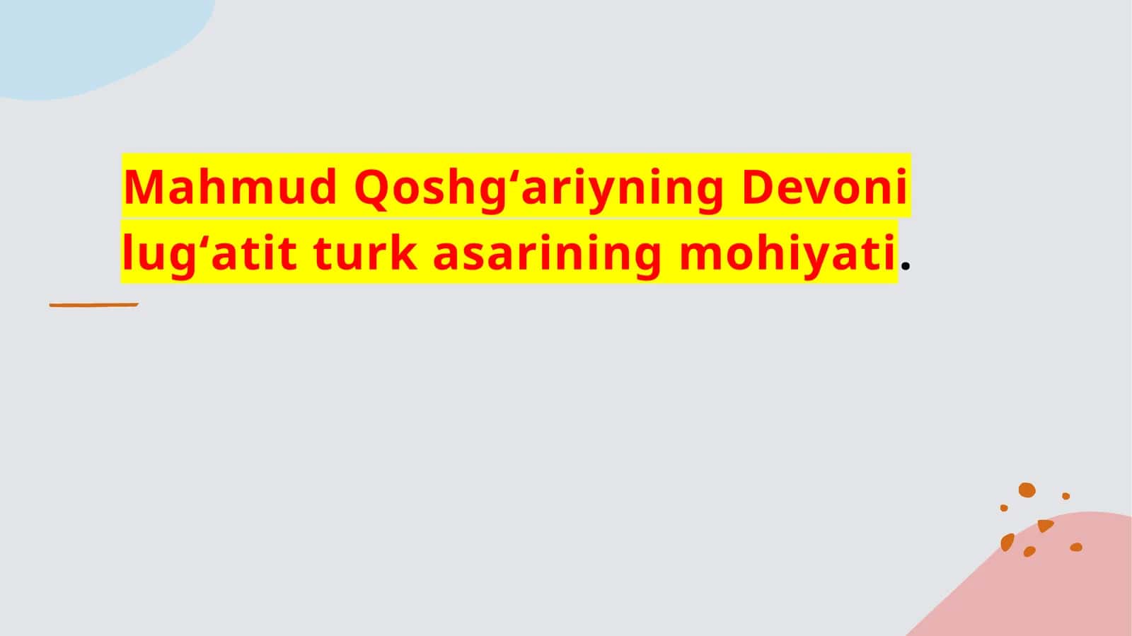Devoni lugʻatit turk 1
