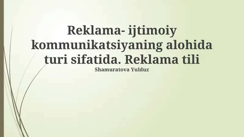 Reklama 1