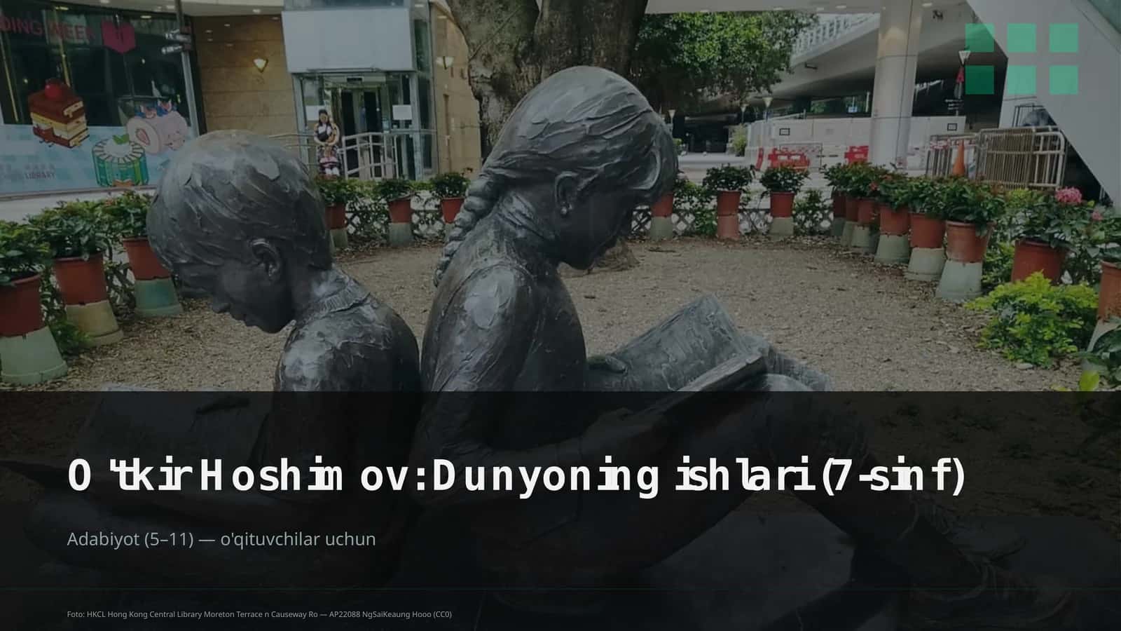 O'tkir Hoshimov: Dunyoning ishlari (7-sinf) 1