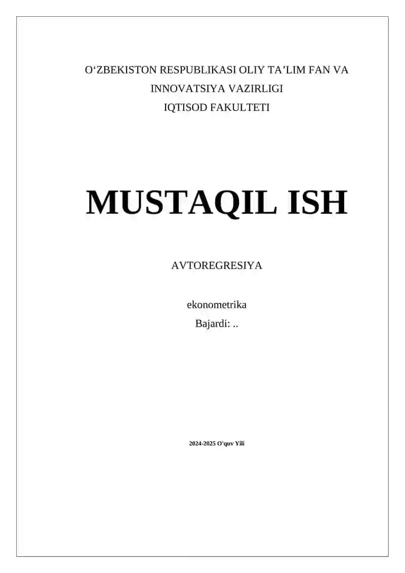 Avtoregresiya