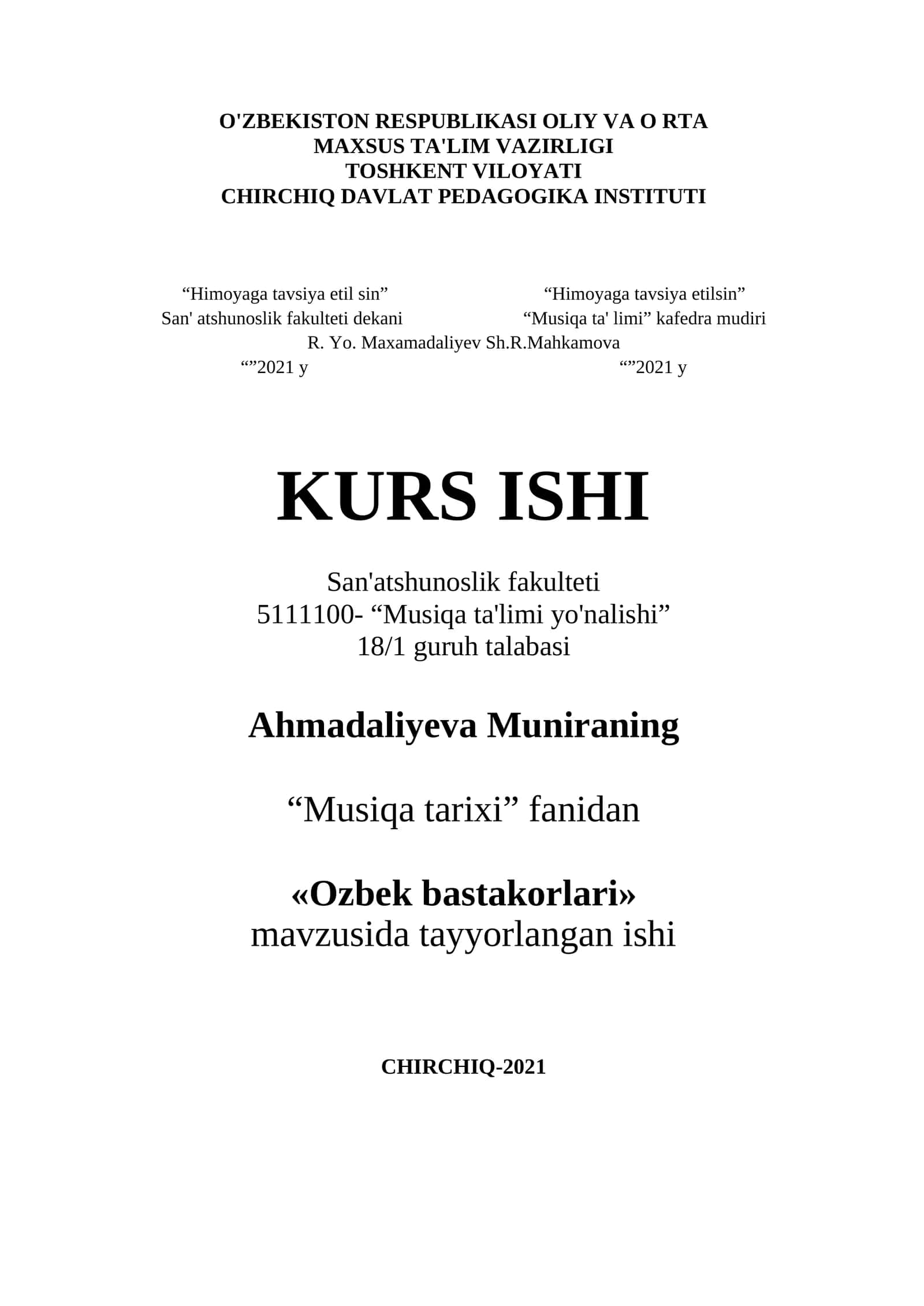 O'zbek bastakorlari 1