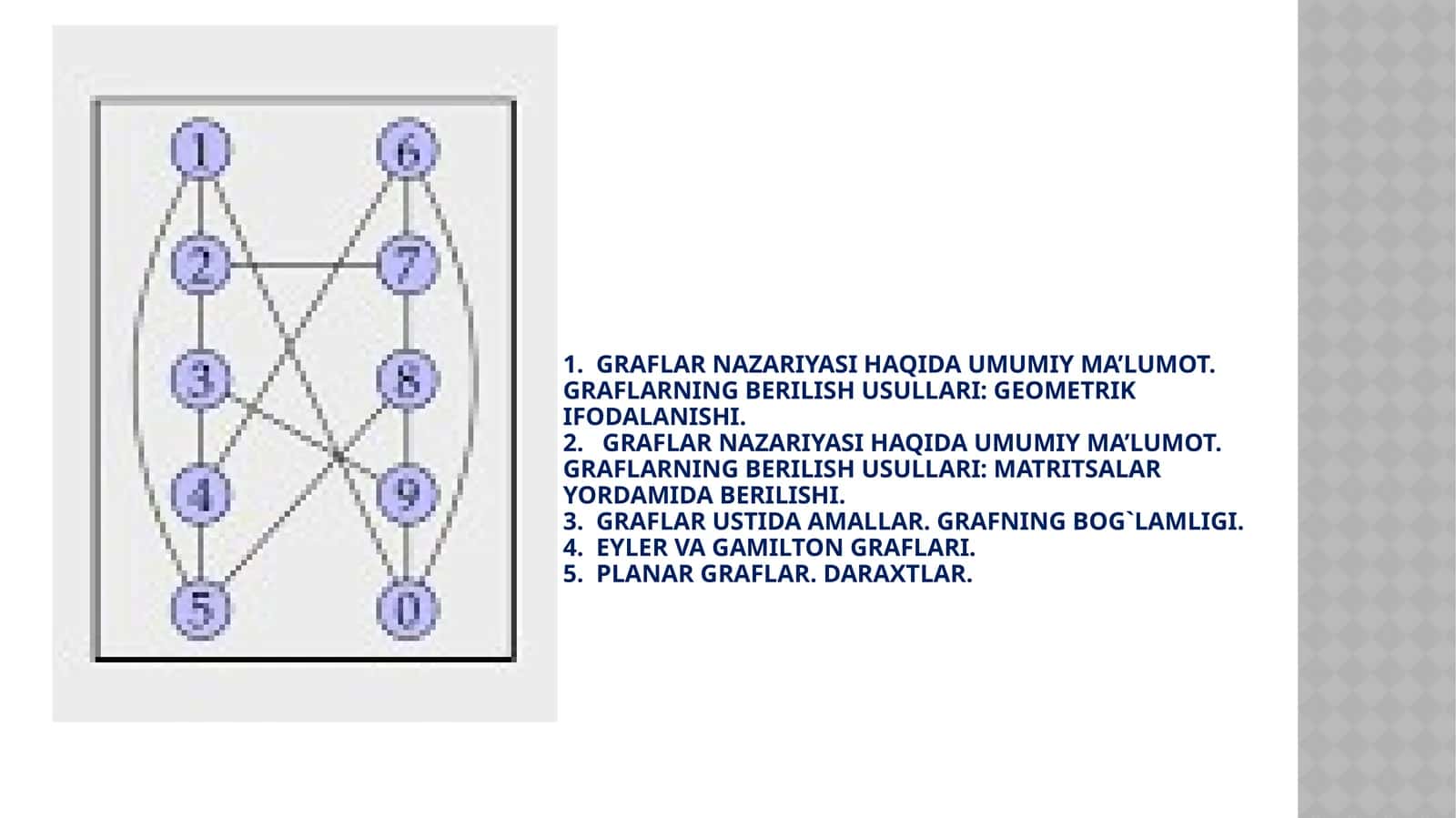 Graflar nazariyasi 1