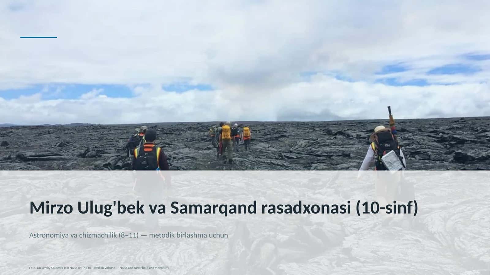 Mirzo Ulug'bek va Samarqand rasadxonasi (10-sinf) 1