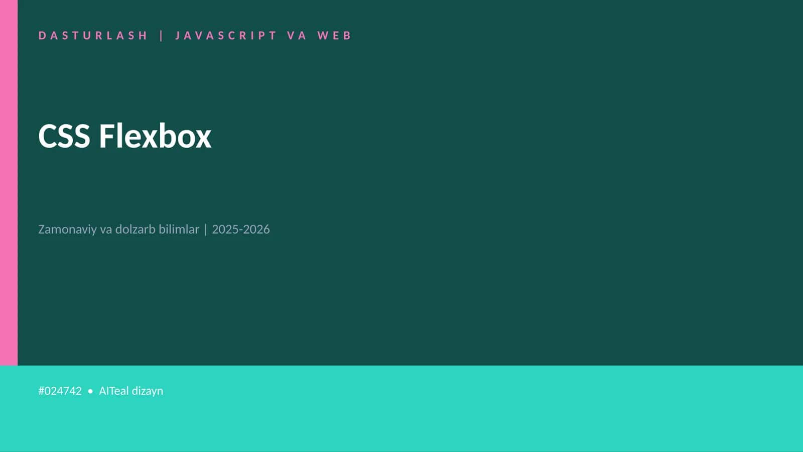 CSS Flexbox 1