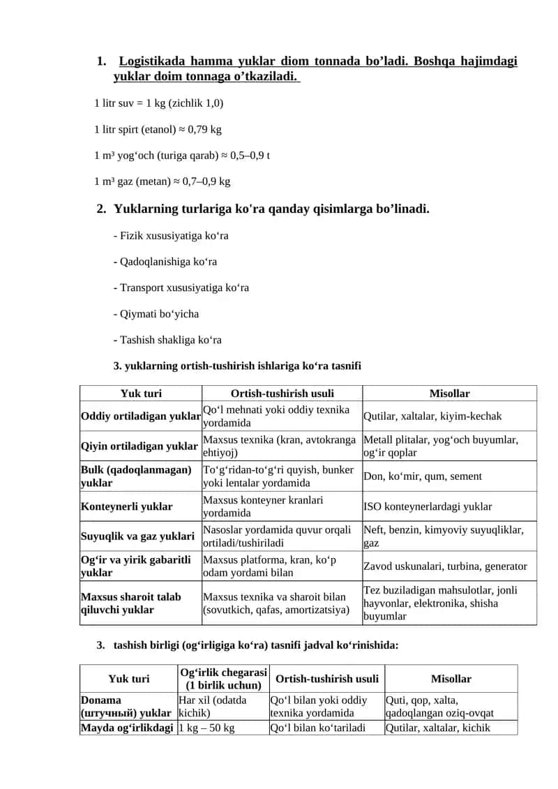 Yoklarning turlari 1