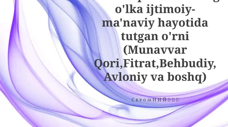 Jadid G'oyalarining Ta'siri 1