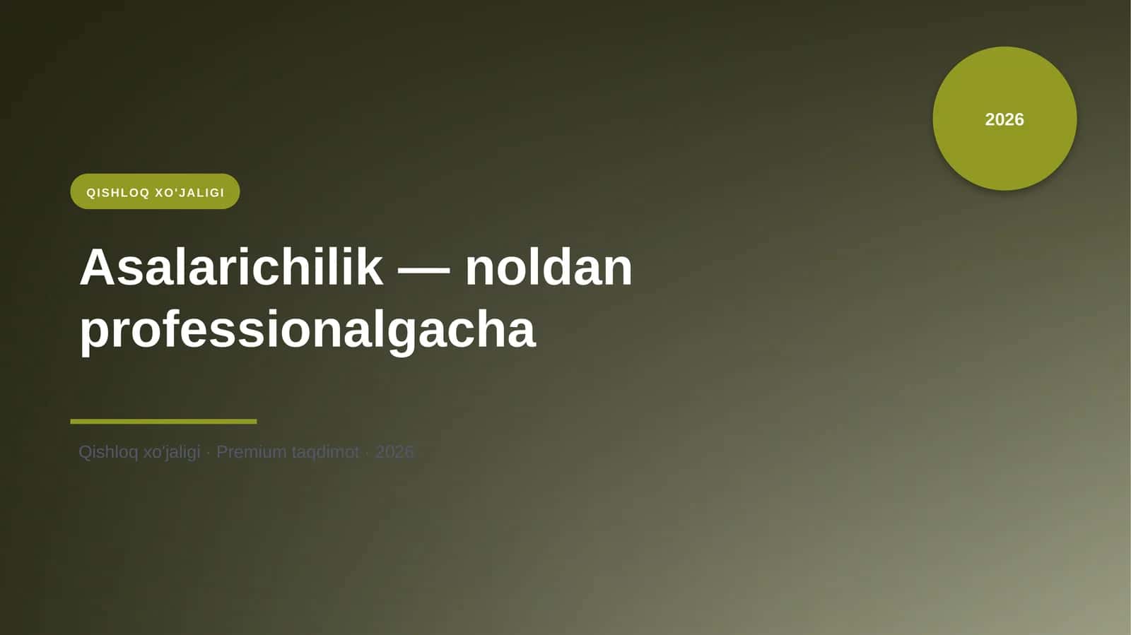 Asalarichilik — noldan professionalgacha 1