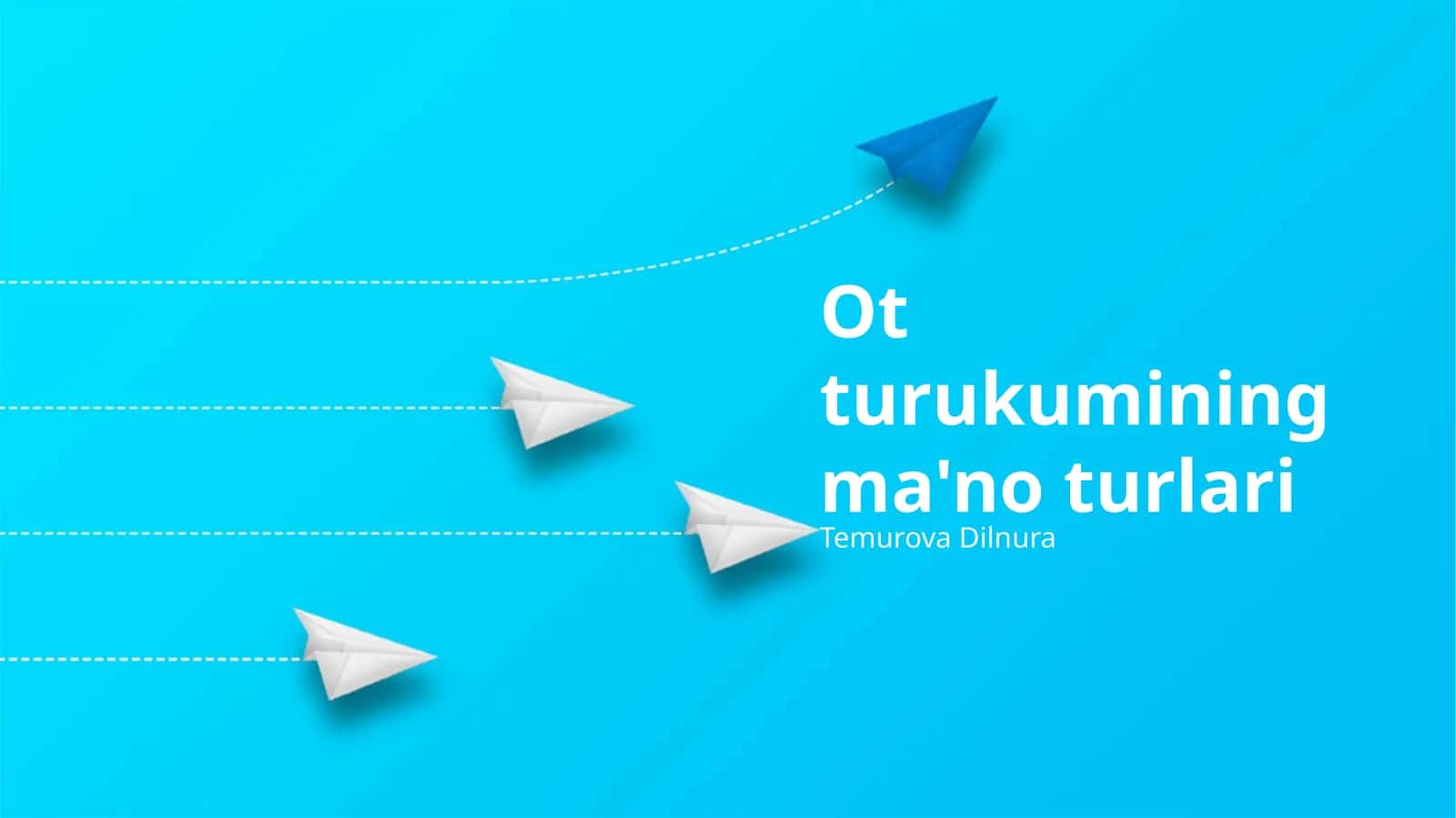 Ot turukumining ma'no turlari 1