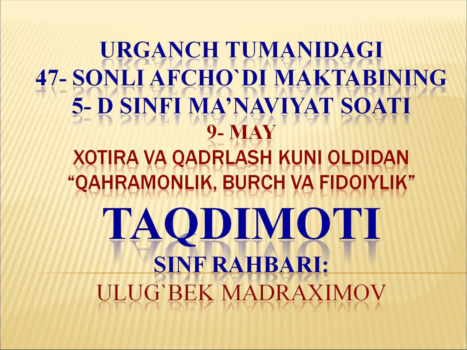 9- May 1