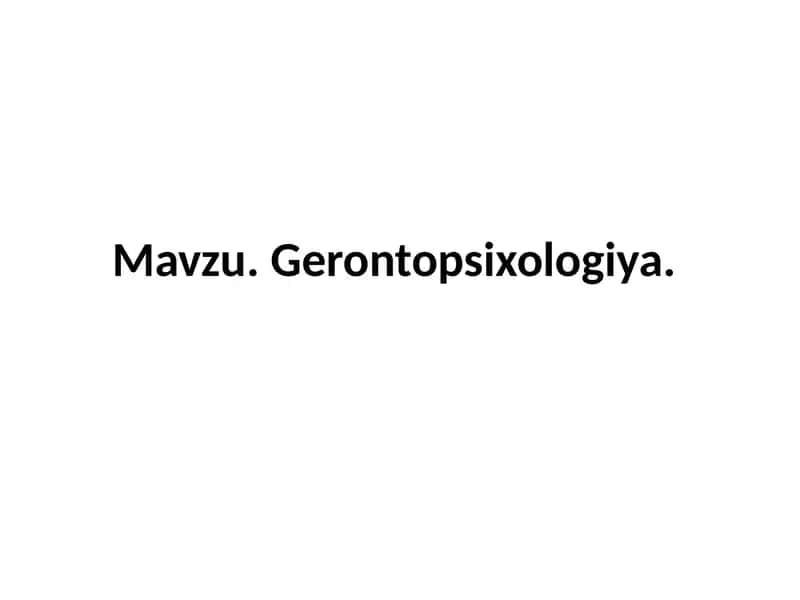 Gerontopsixologiya 1