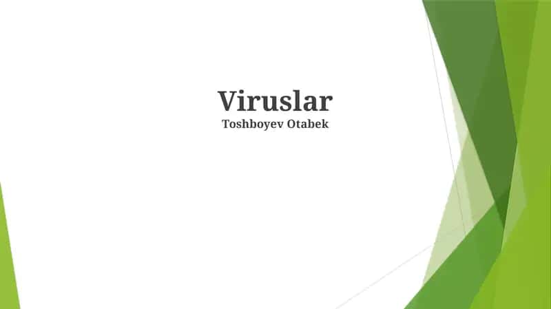 Viruslar 1