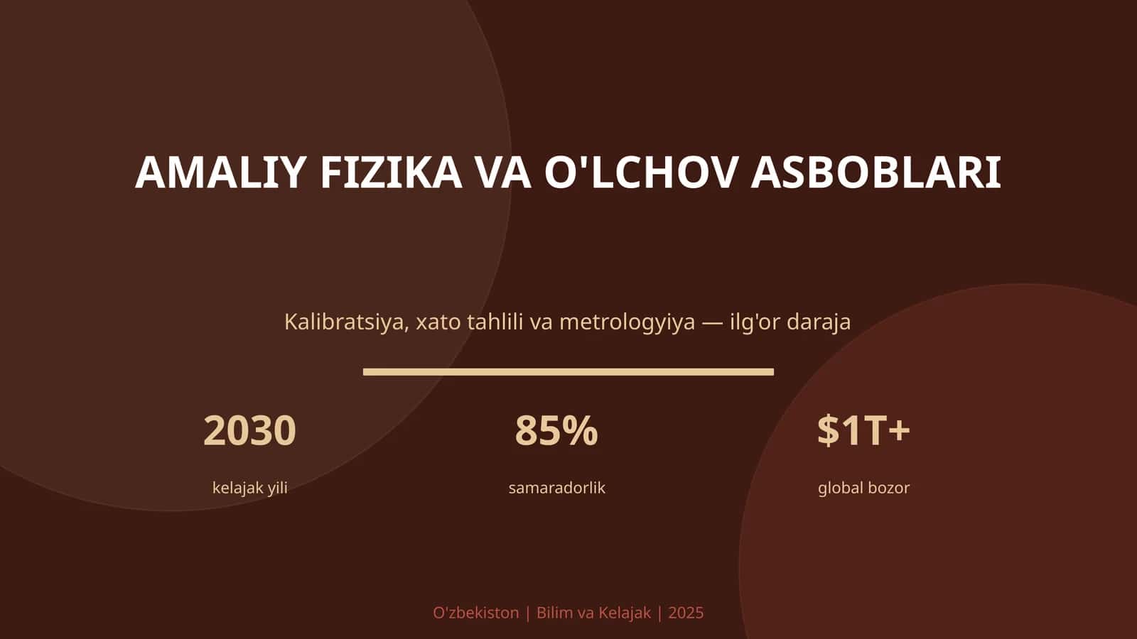 Amaliy fizika va o'lchov asboblari 1