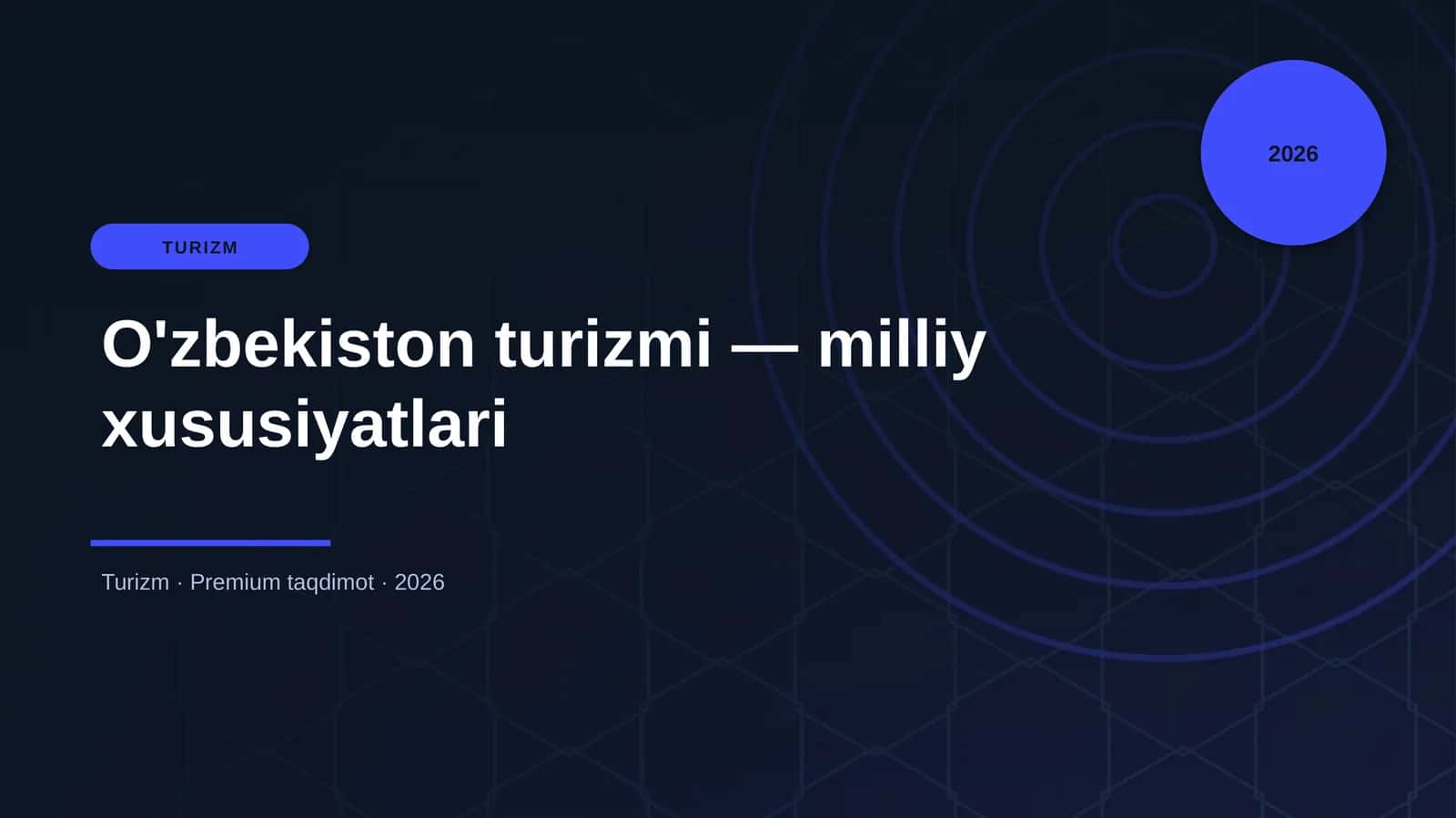 O'zbekiston turizmi — milliy xususiyatlari 1