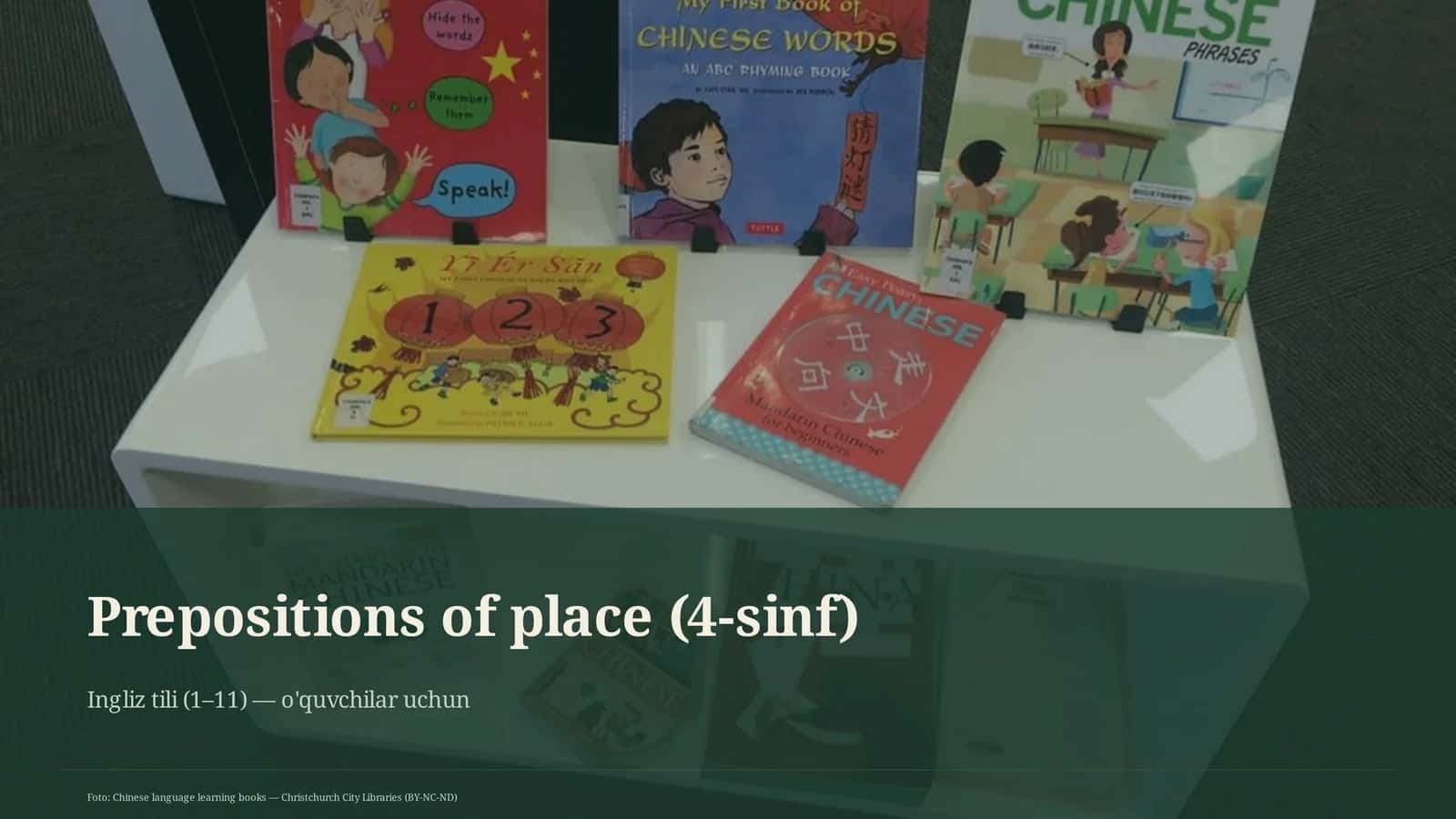 Prepositions of place (4-sinf) 1