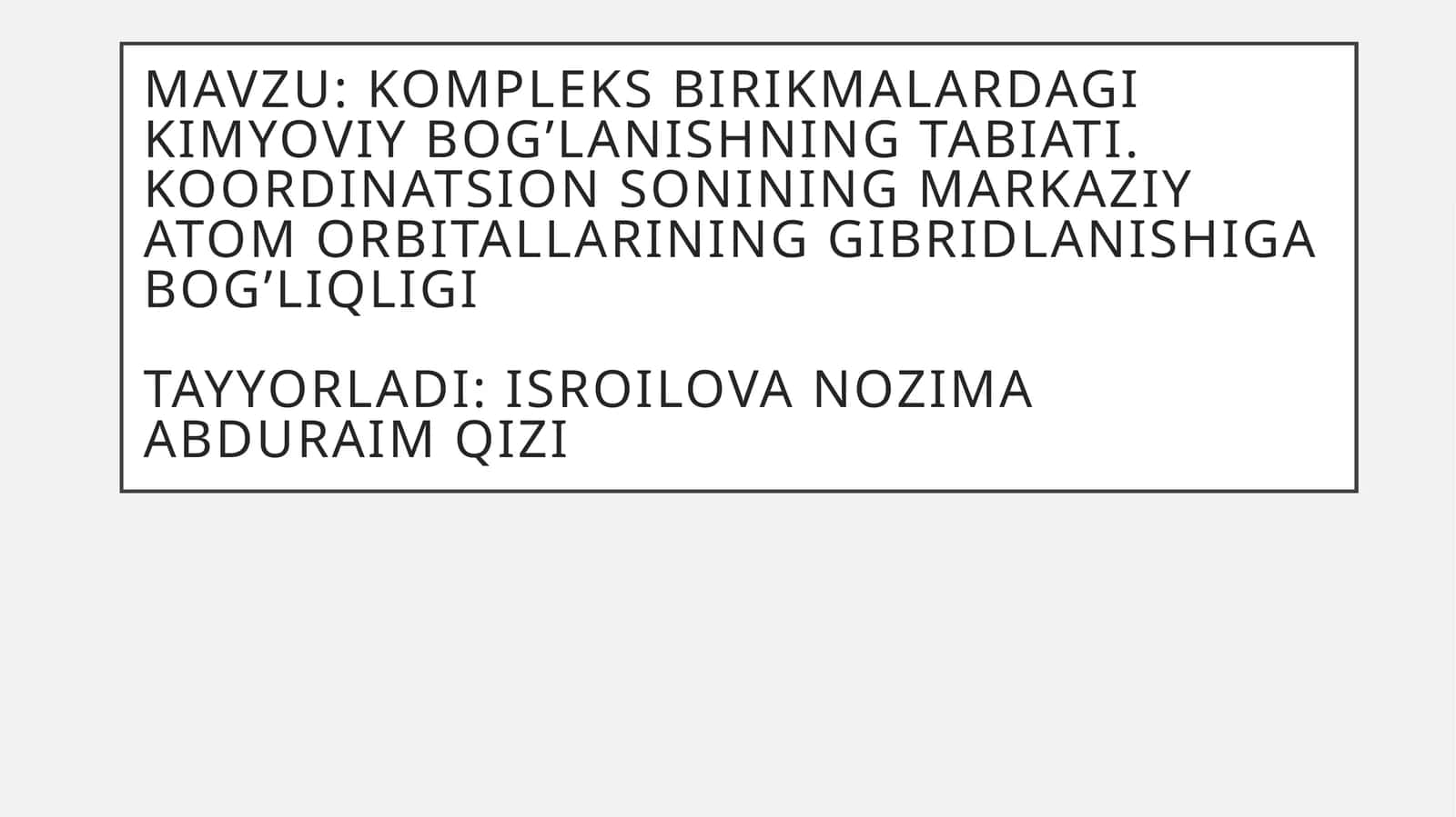 koordinatsion birikmalar kimyosi pptx 1