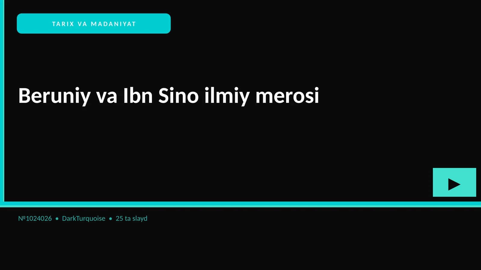 Beruniy va Ibn Sino ilmiy merosi 1